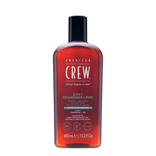 Load image into Gallery viewer, American Crew 3-in-1 Relaxing Chamomile + Pine 450ml
