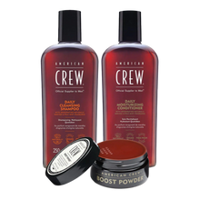 Load image into Gallery viewer, American Crew Boost Powder Hair & Styling Bundle