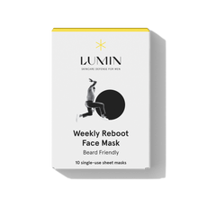 Load image into Gallery viewer, Lumin Weekly Reboot Face Mask Beard Friendly (10 Pack)