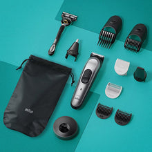 Load image into Gallery viewer, Braun Series 7 10-in-1 All-in-One Waterproof Style Grooming Kit with Charging Stand MGK7420