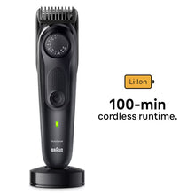 Load image into Gallery viewer, Braun Series 7 Professional Waterproof Beard Trimmer with Travel Case and Charging Stand BT7440