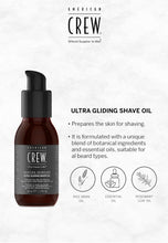 Load image into Gallery viewer, American Crew Shaving Skincare Ultra Gliding Shave Oil 50ml