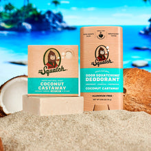 Load image into Gallery viewer, Dr Squatch Coconut Castaway Natural Deodorant for Men 75g 5 Pack