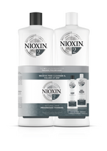 Load image into Gallery viewer, Nioxin System 2 Cleanser Shampoo and Scalp Therapy Revitalising Conditioner 1000ml Bundle