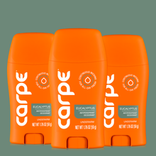 Load image into Gallery viewer, Carpe Antiperspirant Underarm Stick 50ml Trio Bundle