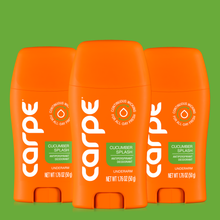 Load image into Gallery viewer, Carpe Antiperspirant Underarm Stick 50ml Trio Bundle