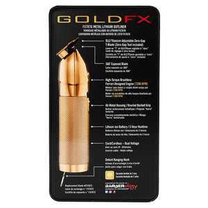 BaBylissPRO GoldFX Skeleton Lithium Hair Trimmer & Replacement Blade