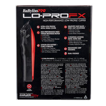 Load image into Gallery viewer, BaBylissPRO LoPROFX Hair Clipper Red