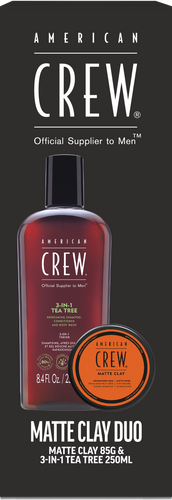 American Crew Matte Clay 3 In 1 Gift Set Duo Pack