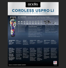 Load image into Gallery viewer, ANDIS Cordless US Pro Li Clipper - Sugar Skull Design