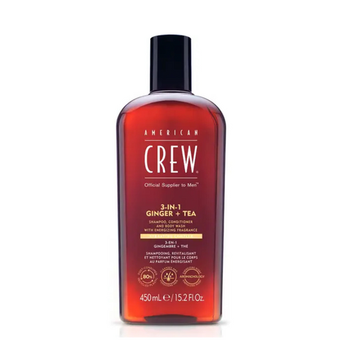 American Crew 3-in-1 Energizing Ginger + Tea 450ml