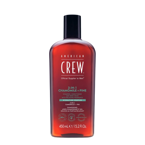 American Crew 3-in-1 Relaxing Chamomile + Pine 450ml