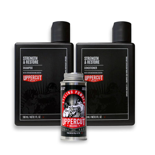Uppercut Deluxes Styling Powder Hair & Styling Bundle
