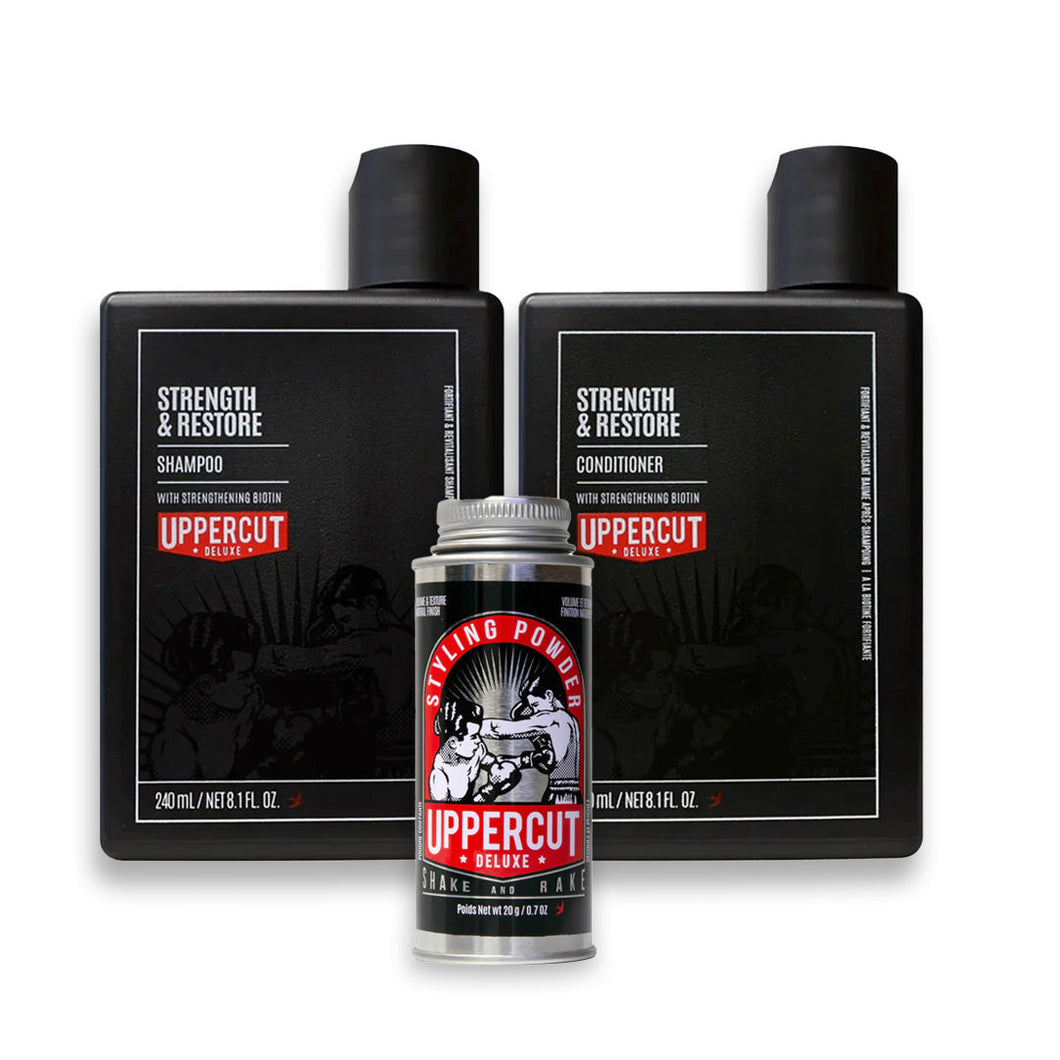 Uppercut Deluxes Styling Powder Hair & Styling Bundle
