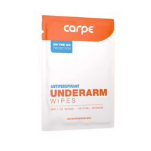 Load image into Gallery viewer, Carpe Underarm Wipes - 15 Pack