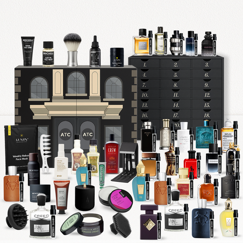 Above The Collar Men's Grooming & Fragrance Sample Advent Calendar Bundle