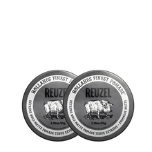 Load image into Gallery viewer, Reuzel Extreme Hold Matte Pomade 95g Duo Bundle