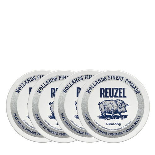Reuzel Clay Matte Pomade 95g Quad Bundle