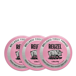 Reuzel Pink Pomade 95g Trio Bundle