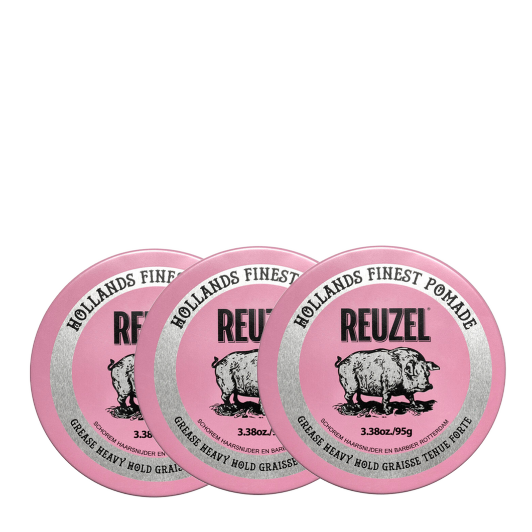Reuzel Pink Pomade 95g Trio Bundle