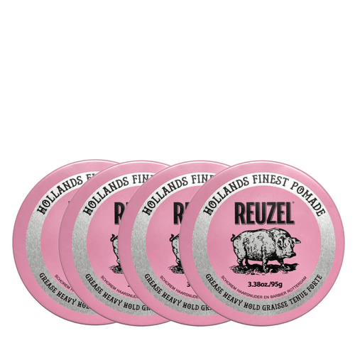 Reuzel Pink Pomade 95g Quad Bundle