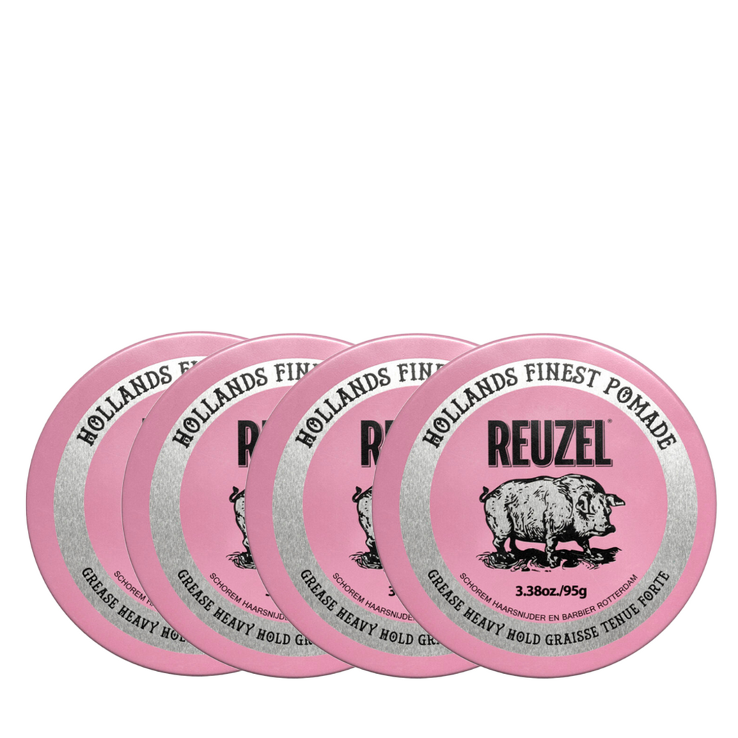 Reuzel Pink Pomade 95g Quad Bundle