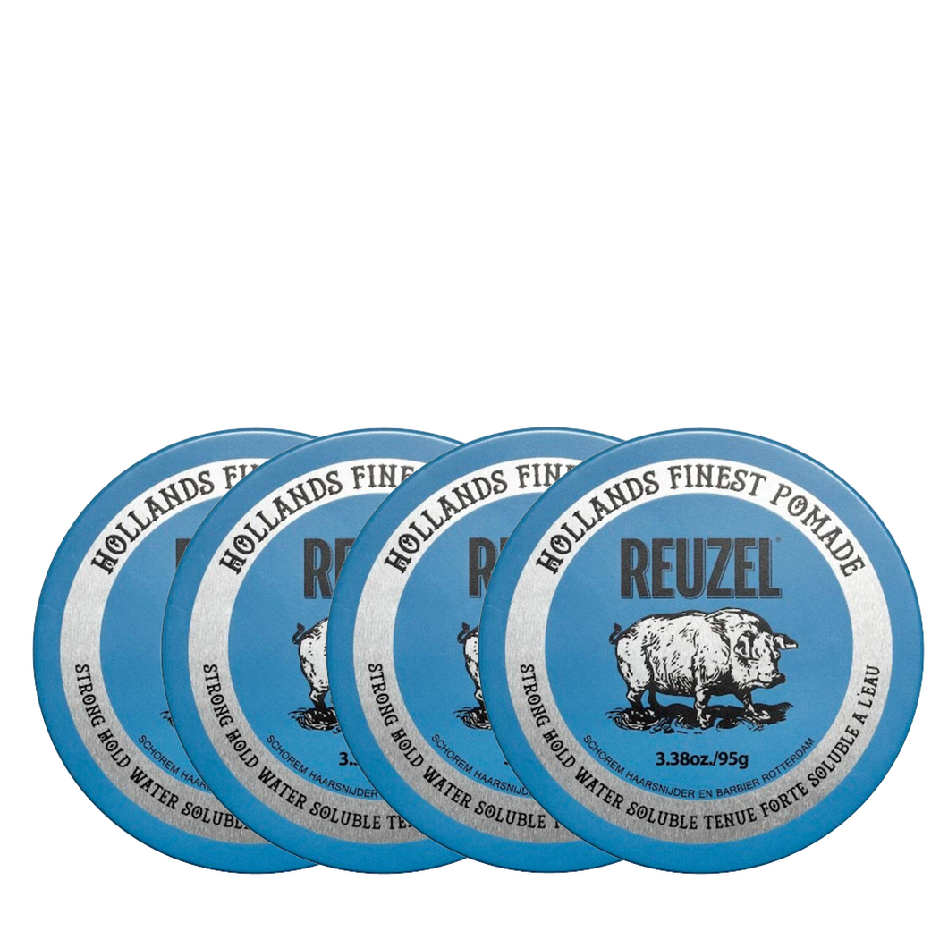 Reuzel Blue Pomade 95g Quad Bundle