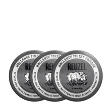 Load image into Gallery viewer, Reuzel Extreme Hold Matte Pomade 95g Trio Bundle