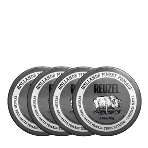 Reuzel Extreme Hold Matte Pomade 95g Quad Bundle