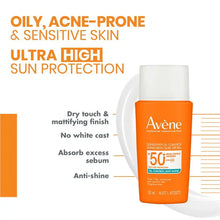 Load image into Gallery viewer, Avène Sunsitive Oil Control Sunscreen Fluid SPF50+ 50ml
