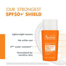 Load image into Gallery viewer, Avène Sunsitive Sunscreen Fluid SPF50+ 50ml