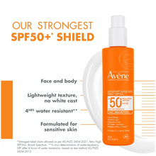 Load image into Gallery viewer, Avène Sunsitive Sunscreen Spray SPF50+ 200ml