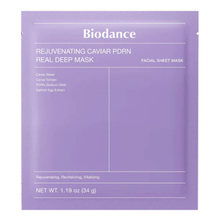 Load image into Gallery viewer, Biodance Rejuvenating Caviar PDRN Real Deep Mask - 1 Piece