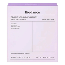 Load image into Gallery viewer, Biodance Rejuvenating Caviar PDRN Real Deep Mask 1Box - 4 Pieces