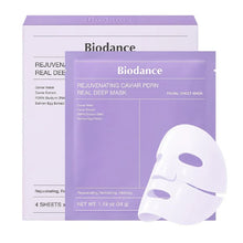 Load image into Gallery viewer, Biodance Rejuvenating Caviar PDRN Real Deep Mask 1Box - 4 Pieces