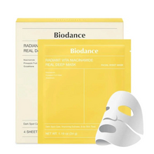 Load image into Gallery viewer, Biodance Radiant Vita Niacinamide Real Deep Mask 1Box - 4 Pieces