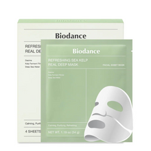 Load image into Gallery viewer, Biodance Refreshing Sea Kelp Real Deep Mask 1Box - 4 Pieces