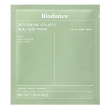 Load image into Gallery viewer, Biodance Refreshing Sea Kelp Real Deep Mask 1Box - 4 Pieces