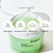 Load image into Gallery viewer, Biodance Sea Kelp Gel Toner Pads 60 Pads