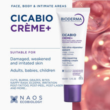 Load image into Gallery viewer, Bioderma Cicabio Crème+ Restorative Soothing Cream - 40ml