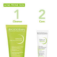 Load image into Gallery viewer, Bioderma Sebium Gel Moussant Actif Anti-Blemish Gel Cleanser for Acne-Prone Skin 200ml