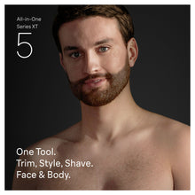 Load image into Gallery viewer, Braun Series X Wet &amp; Dry Hybrid Trimmer with 5 Attachments XT5100