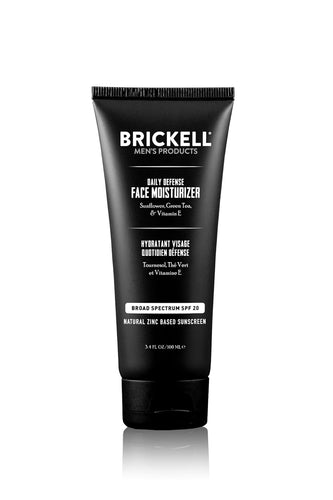 Brickell Daily Defense Face Moisturizer with SPF 20 for Men 101ml - Unscented