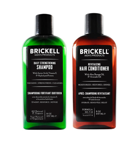 Brickell Daily Revitalizing Men's Hair Care Routine 237 ml - Scented