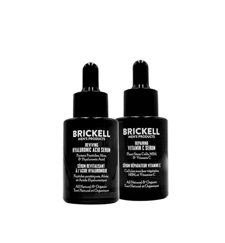 Brickell Day and Night Serum Routine Scented