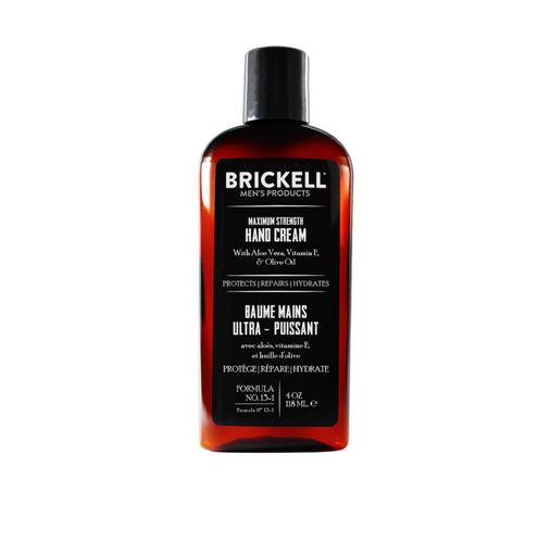 Brickell Maximum Strength Men's Hand Cream 118ml - Scented