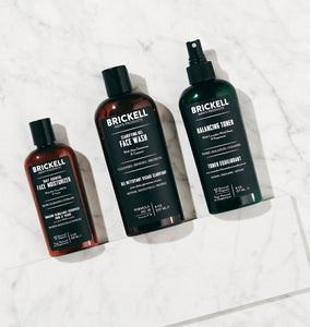 Brickell Men's Daily Face Cleanse Routine for Oily Skin Scented