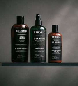 Brickell Men's Daily Face Cleanse Routine for Oily Skin Scented