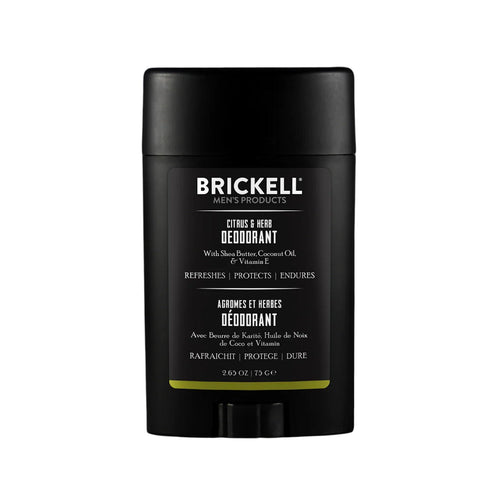 Brickell Natural Deodorant For Men - Citrus & Herb