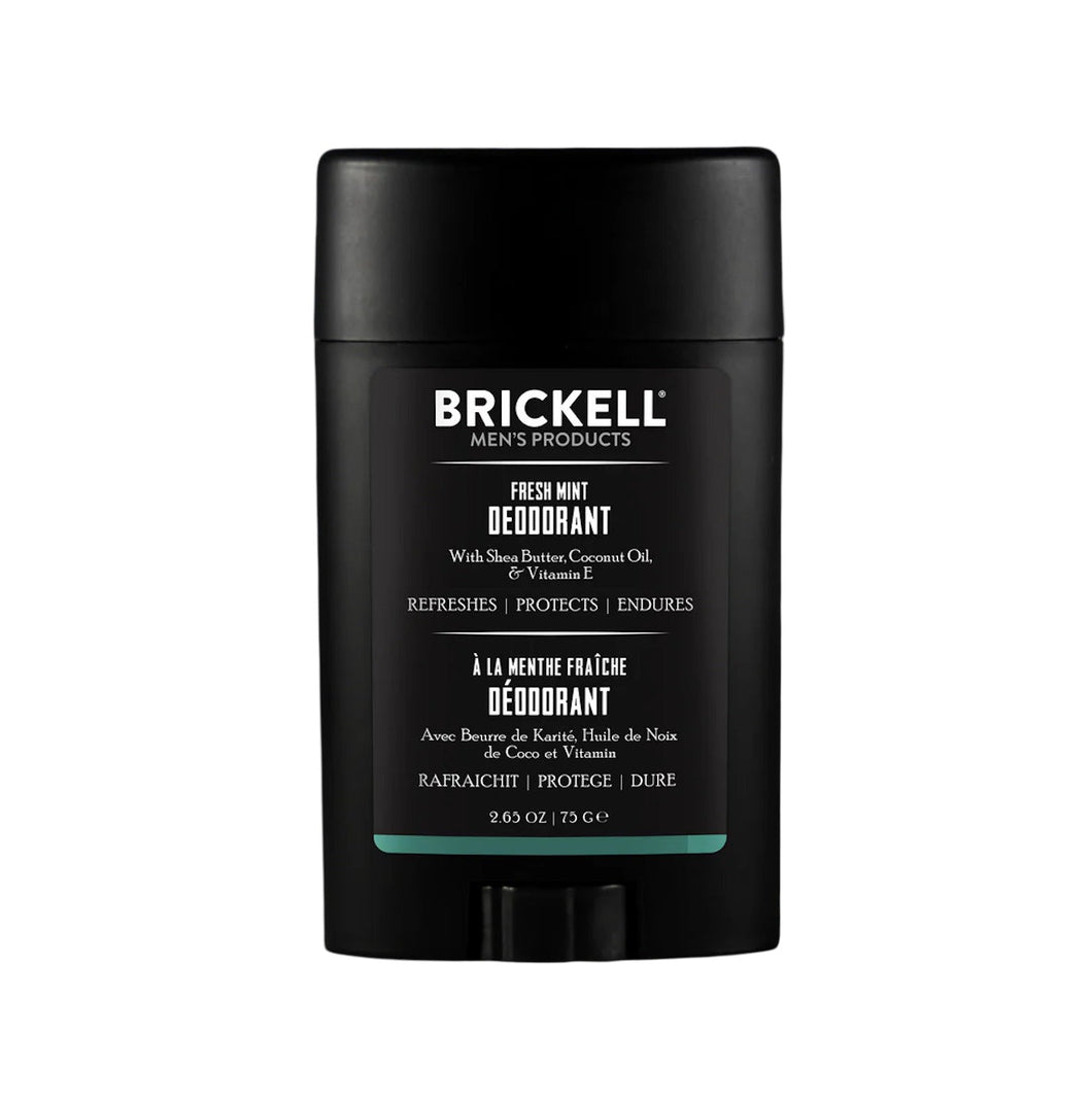 Brickell Natural Deodorant For Men -  Fresh Mint